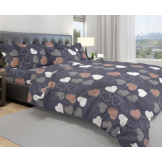Комплект постільної білизни SoundSleep Loretta бязь Євро 200х220 см сірий (2800004737937)