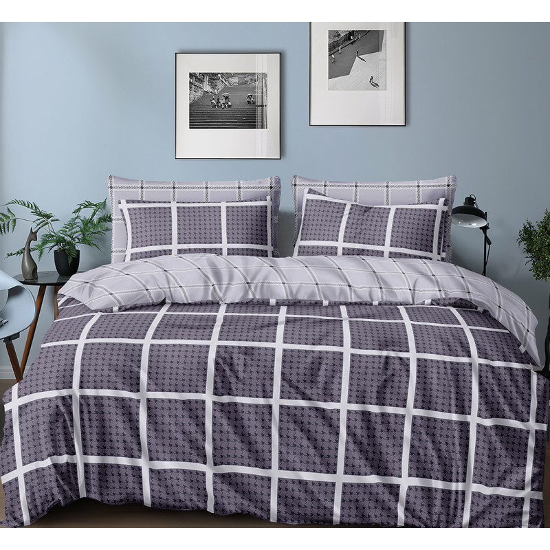 Комплект постільної білизни SoundSleep Intensity бязь Полуторний 160х215 см сірий (2800004738019)