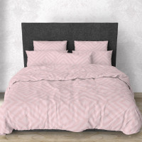 Комплект постільної білизни SoundSleep Rhomb Light Pink бязь Полуторний 160х220 см рожевий (2800004674416)