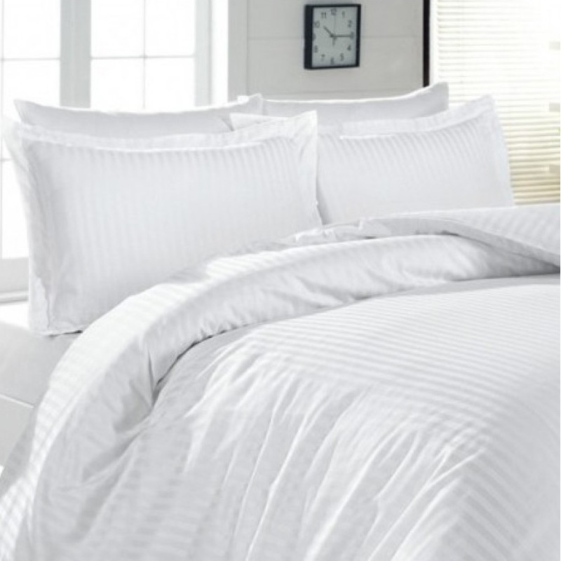 Комплект наволочок SoundSleep готель сатин-страйп 50х70 см 2 шт білий (92891036)