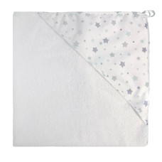 Рушник-куточок SoundSleep Stars махровий 90х90см білий (2800004794107)