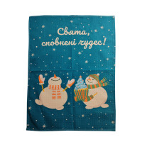 Кухонний рушник SoundSleep Чудеса вафельний 45х60 см 185 г темно-зелений (2800004977739)