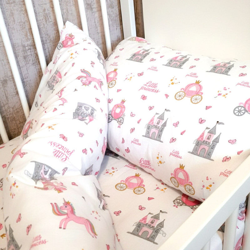 Комплект постільної білизни зимовий у ліжечко SoundSleep Princess дитячий фланель 112х147 см (2800004977708)