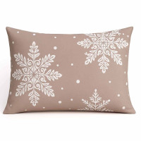 Наволочка декоративна SoundSleep Snowfall Тепло зимових снів бязь 50х70 см мокко (2800004904438)