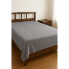 Простирадло фланелеве SoundSleep Grey фланель 150х240 см сіре (2800004996754)