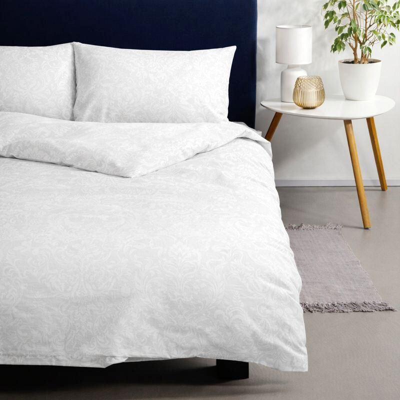 Комплект постільної білизни SoundSleep White Elegance бязь Двоспальний євро 200х220 см білий (2800005034592)