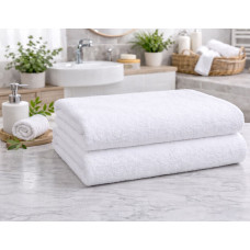 Набір з 2 махрових рушників SoundSleep Hotel 500г 20/ SoundSleep білий (2800004992299)