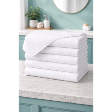 Набір з 6 махрових рушників SoundSleep Hotel 500г 20/2 білий 40х70 см (2800004992367)