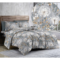 Комплект постільної білизни SoundSleep Meadow grey бязь-голд односпальний 140х215 см (2800005071207)