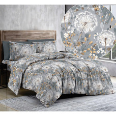 Комплект постільної білизни SoundSleep Meadow grey бязь-голд односпальний 140х215 см (2800005071207)