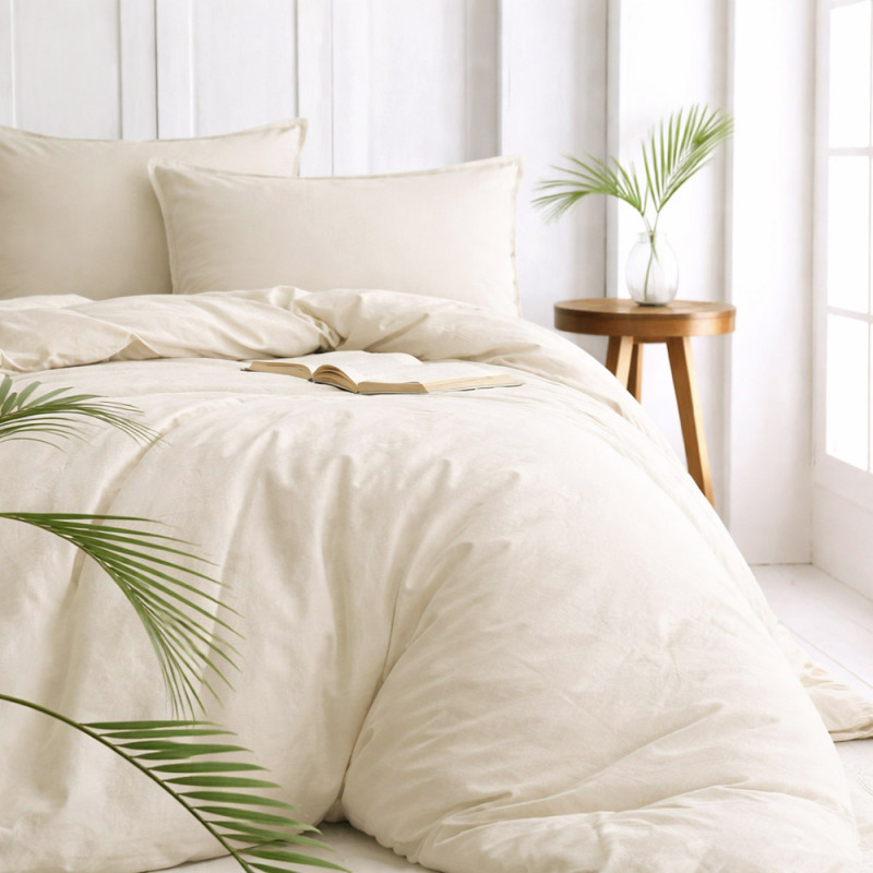 Наволочка SoundSleep Stonewash Adriatic Milk 70х70 см молочна (2800005079135)