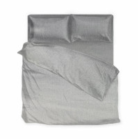 Євро сатинова білизна SoundSleep графіт 200х220 см 2-спальна