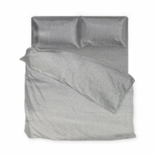 Євро сатинова білизна SoundSleep графіт 200х220 см 2-спальна