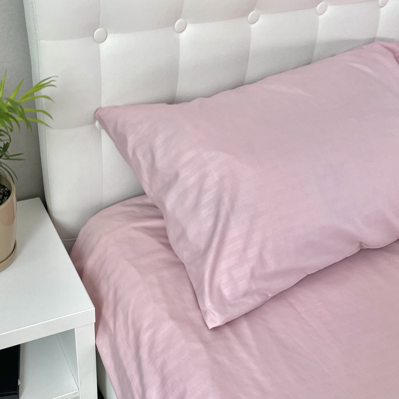 Наволочка Emily з мікрофібри рожевий Roze Stripe 40х60