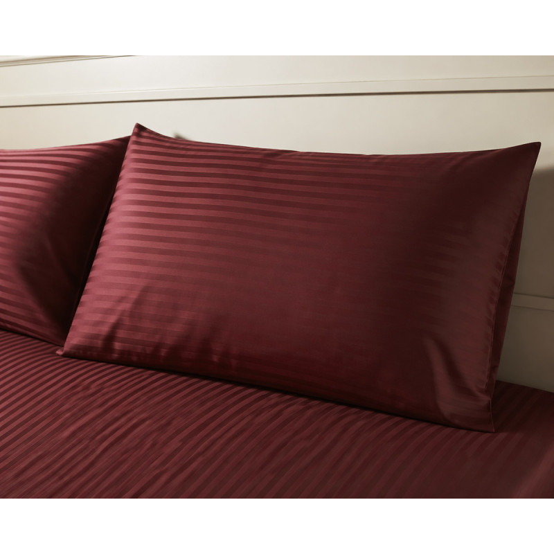 Наволочка SoundSleep Stripe Marsala сатин-страйп 50х70 см