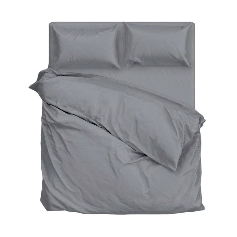 Підковдра SoundSleep Dyet Dark Grey з натурального ранфорсу
