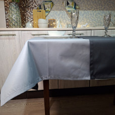 Водостійка скатертина SoundSleep Loisa сіра, 110х140 см, бавовна/поліестер