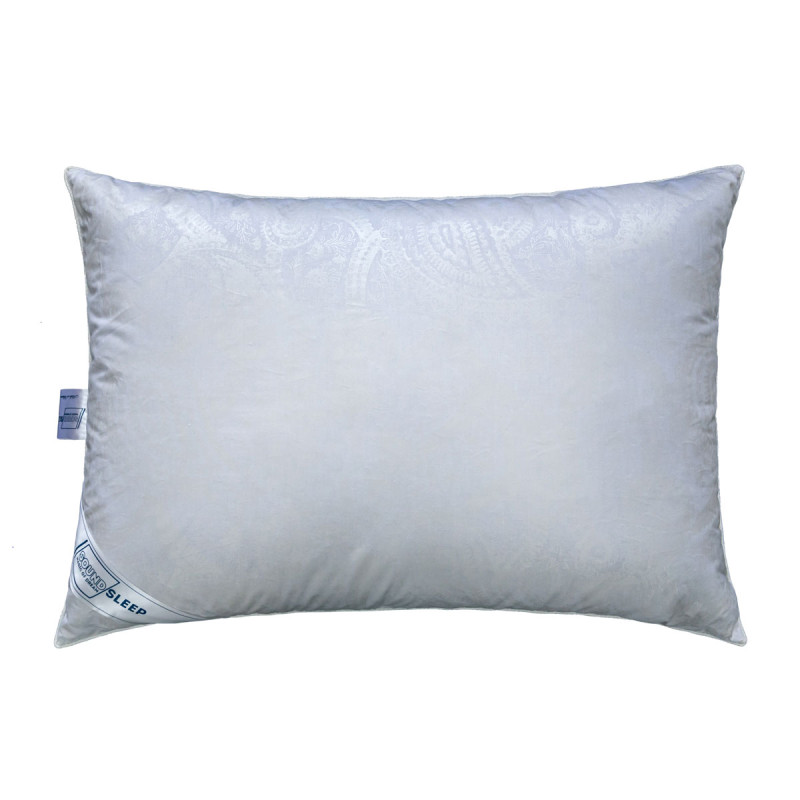 Подушка SoundSleep Zero Gravity 90% гусячого пуху, 50х70 см, бавовняний чохол