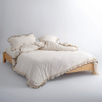 Комплект постільної білизни SoundSleep Garmentwashed Point Pas a Pas Exclusive, бежевий, євро, 200×220 см, 100% бавовна