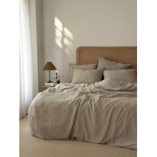 Комплект постільної білизни SoundSleep Stonewashed Montana Євро, 100% бавовна, бежевий
