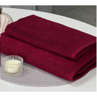 Махровий рушник SoundSleep Bordo, 100% бавовна, 70х140 см, бордовий