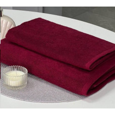 Махровий рушник SoundSleep Bordo, 100% бавовна, 70х140 см, бордовий
