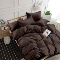 Комплект постельного белья SoundSleep Stripe Chocolate сатин-страйп семейный 160х220 см шоколад (94247992)