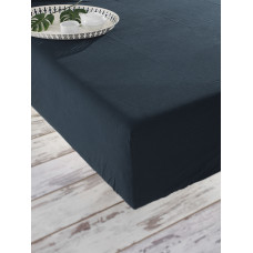 Простирадло на гумці SoundSleep Stonewash Adriatic темно-синє 160х200 см