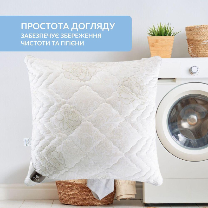 Подушка Air Dream Classic IDEIA 70х70 см два чохли зі змійкою, антиалергенна троянди