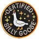 Шеврон нашивка Certified Silly Goose 7,6 см вишитий патч на липучці, для тактичного рюкзака, жилета, шлейки,