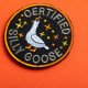 Шеврон нашивка Certified Silly Goose 7,6 см вишитий патч на липучці, для тактичного рюкзака, жилета, шлейки,
