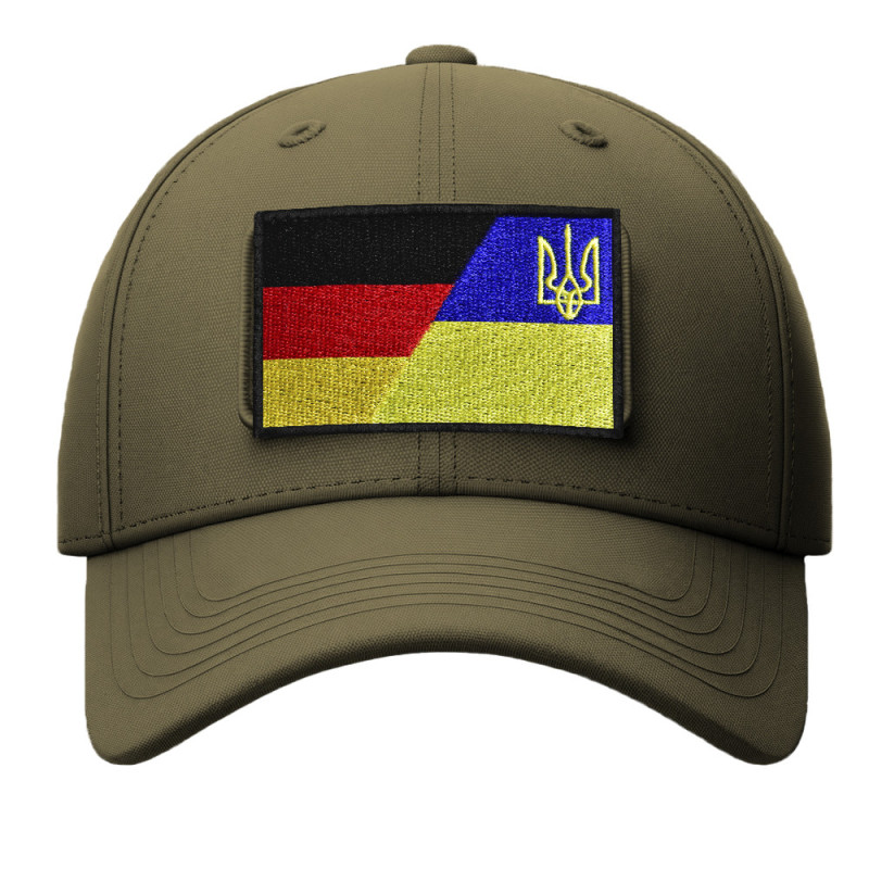 Набір шевронів 2 шт. на липучці Флаг Німеччини й України, Німеччина, ФРГ, вишитий патч нашивка