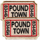 Набір шевронів 2 шт. з липучкою Ticket to Pound Town 4,6х7,6 см вишитий патч шеврон нашивка