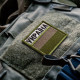 Набір шевронів 2 шт. із липучкою прапор України в кольорі хакі 5×5 см, вишитий патч нашивка шеврон