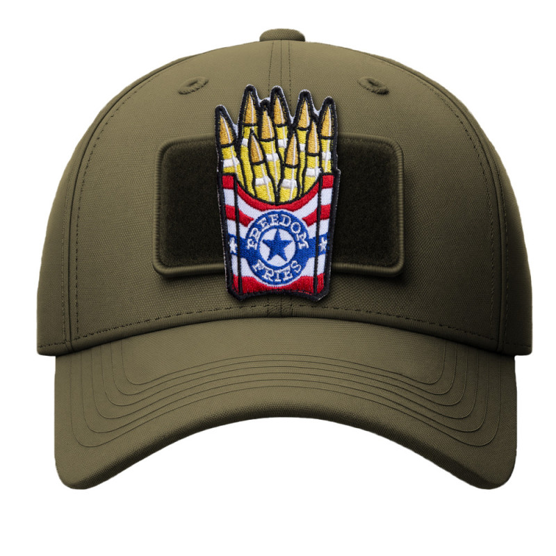 Шеврон нашивка Freedom Fries Patch 5×8 см вишитий патч на липучці