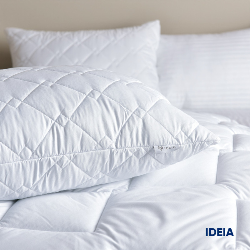 Подушка Classic Soft 50х70 см IDEIA штучний пух з внутрішньою подушкою на блискавці,  пуху для готелів та дому