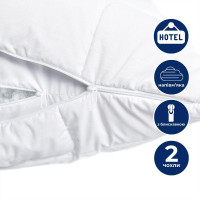 Подушка Classic Soft 70х70 см для готелів і дому IDEIA антиалергенна з внутрішньою подушкою на змійці