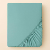 Простирадло трикотажне 140/160х200х35 см на гумці IDEIA, еластичне, трикотаж, бавовна м'ята