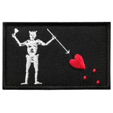 Шеврон із липучкою Чорна Борода Blackbeard 5х8 см вишитий патч нашивка