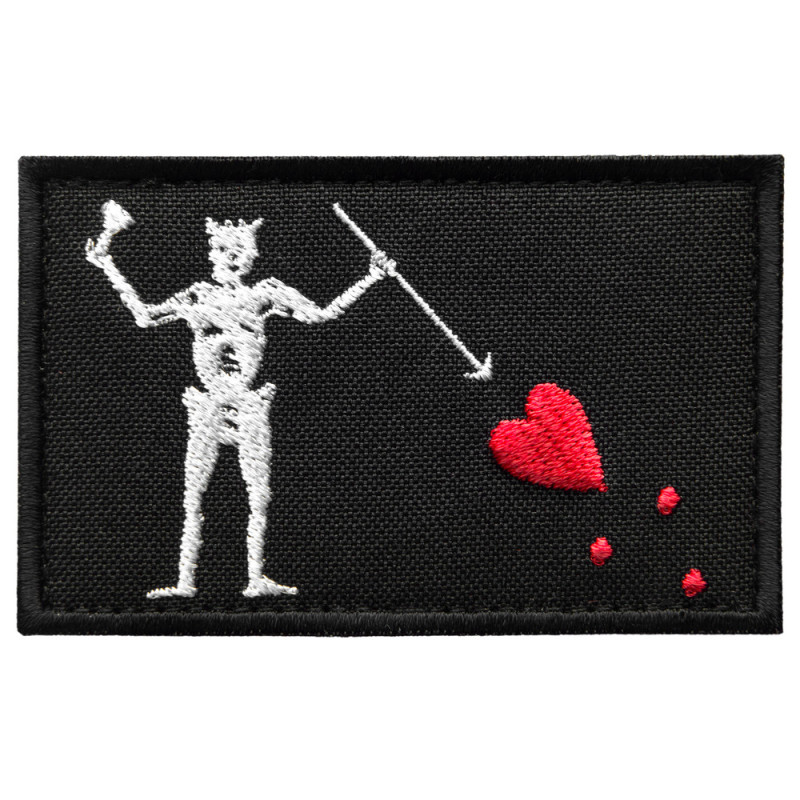 Шеврон із липучкою Чорна Борода Blackbeard 5х8 см вишитий патч нашивка