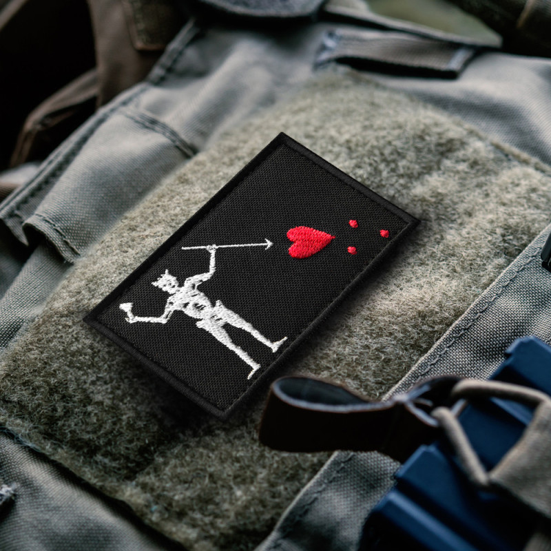Шеврон із липучкою Чорна Борода Blackbeard 5х8 см вишитий патч нашивка