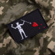 Шеврон із липучкою Чорна Борода Blackbeard 5х8 см вишитий патч нашивка
