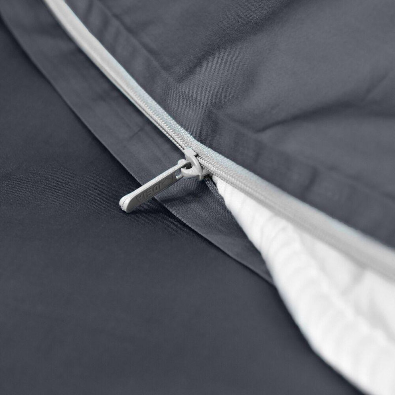 Комплект постільної білизни IDEIA полуторний 145х215 сатин бавовна преміум т/сірій