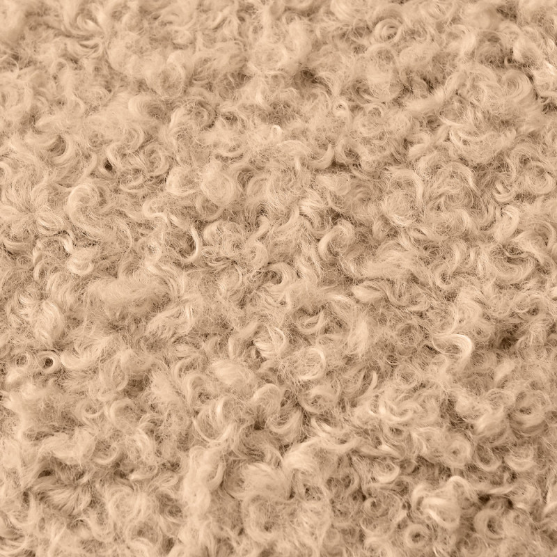 Подушка декоративна IDEIA 55х55 см зі штучного хутра гіпоалергенна карамель