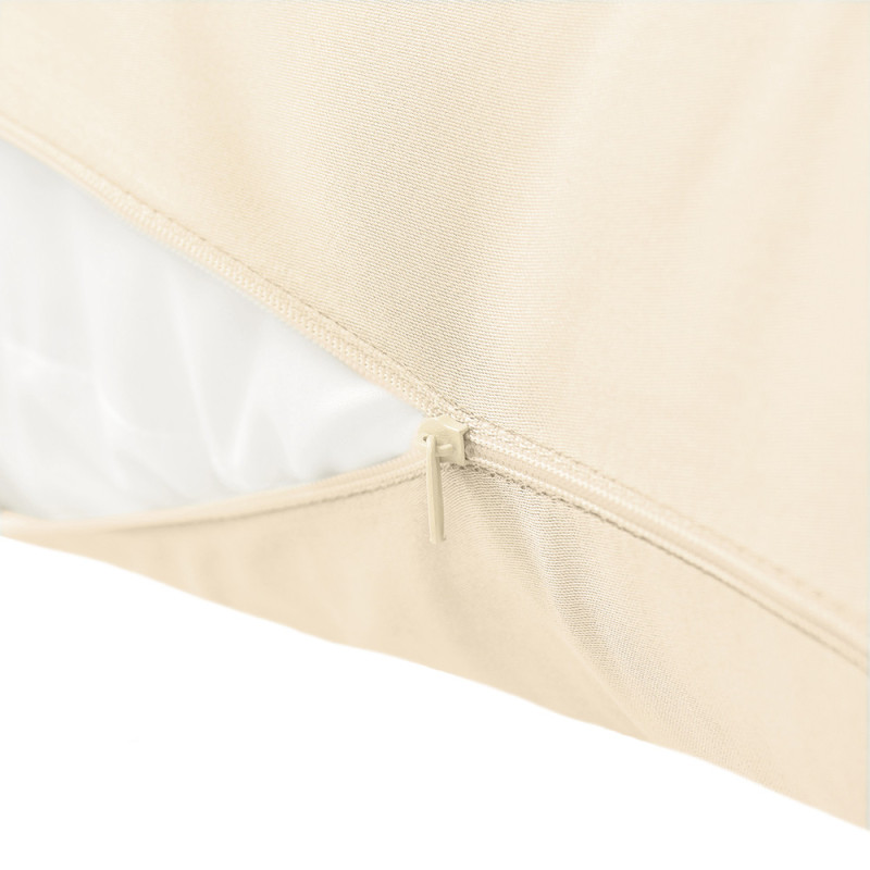 Наволочка на подушку S-Form IDEIA 40х130 см з блискавкою сатин 100% бавовна, беж