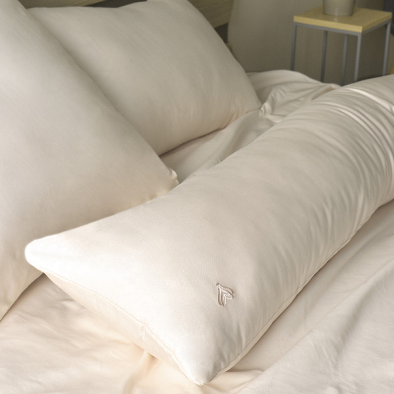 Наволочка на подушку S-Form IDEIA 40х130 см з блискавкою сатин 100% бавовна, беж