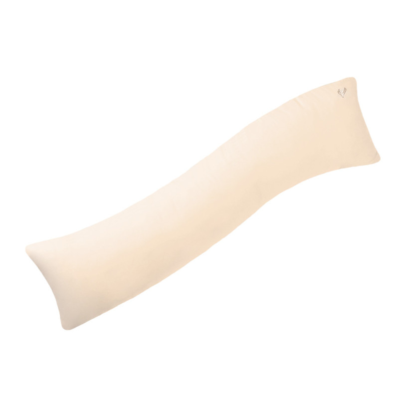 Наволочка на подушку S-Form IDEIA 40х130 см з блискавкою сатин 100% бавовна, беж