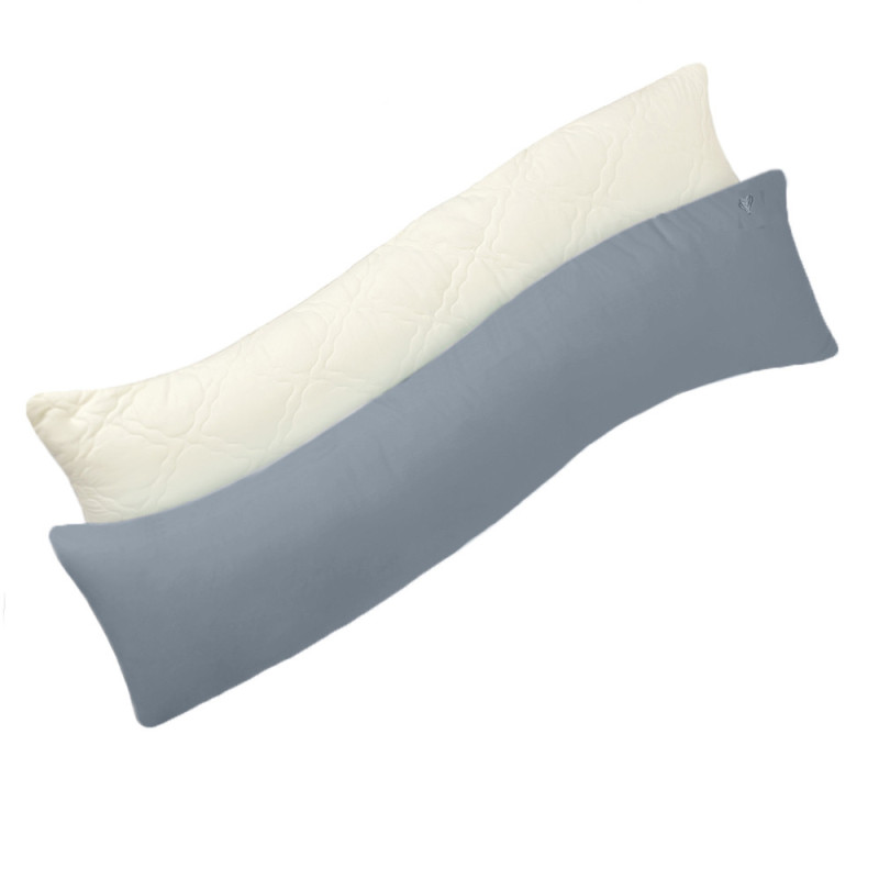 Наволочка для подушки S-Form IDEIA 40[130 см, сатин, 100% бавовна, на блискавці, графіт