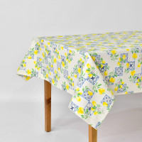 Скатертина з водовідштовхувальним просоченням IDEIA 140х170 см бавовна лимон