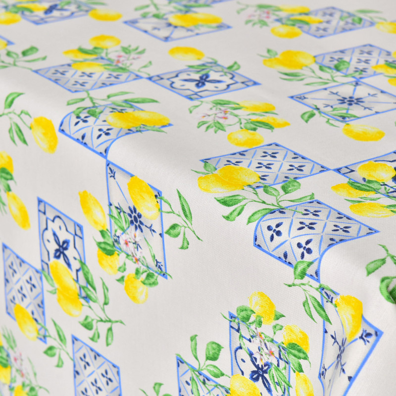 Скатертина з водовідштовхувальним просоченням IDEIA 140х170 см бавовна лимон